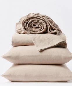 Coyuchi Crinkled Percale Sheet Set Home Goods