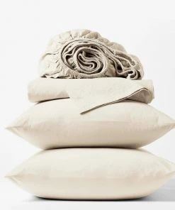 Coyuchi Crinkled Percale Sheet Set Home Goods