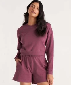 The Standard Stitch French Terry Crop Sweatshirt