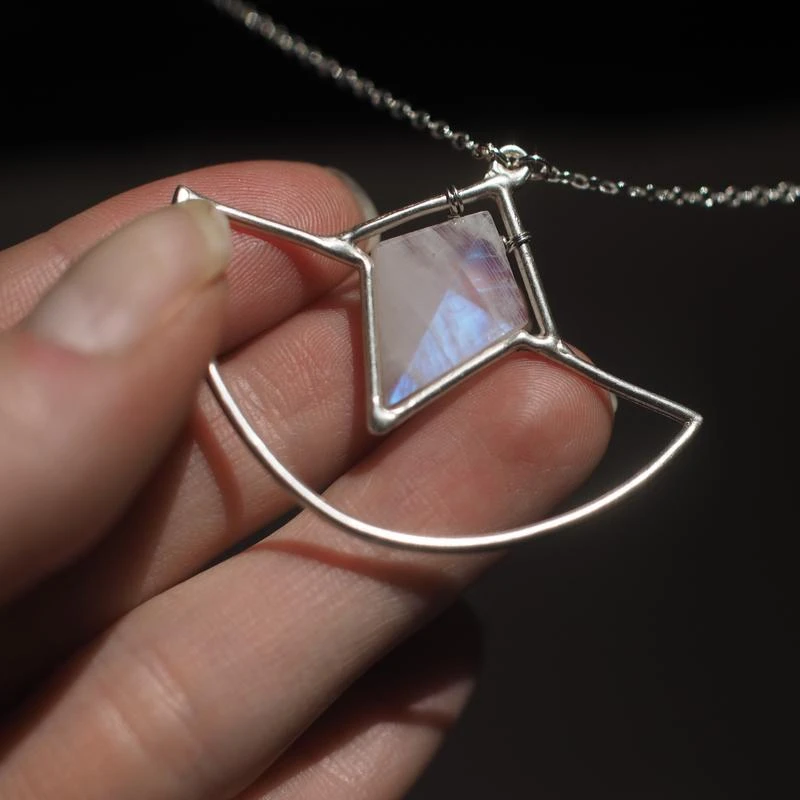 Iron Oxide Jewelry Crystal Amulet Necklace 8 Iron Oxide Jewelry Crystal Amulet Necklace