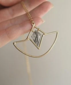 Iron Oxide Jewelry Crystal Amulet Necklace 19 Iron Oxide Jewelry Crystal Amulet Necklace