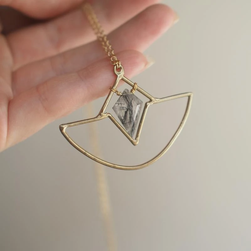 Iron Oxide Jewelry Crystal Amulet Necklace 9 Iron Oxide Jewelry Crystal Amulet Necklace