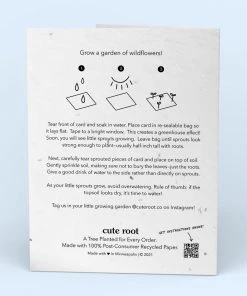 Cute Root Greeting Cards Sarcastic Cat Plantable Cards - 10 Pack