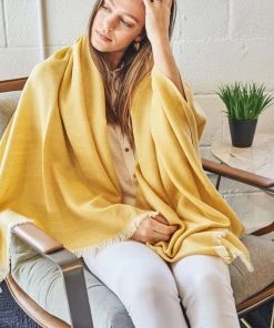 Studio Variously Dandelion Merino Throw Blanket Home Goods