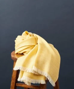 Studio Variously Dandelion Merino Throw Blanket Home Goods