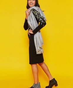 Darzah Tatreez Ankle Boot - Black + Ecru