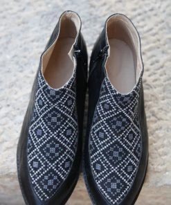 Darzah Special Occasion Tatreez Bootie - Black