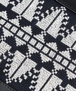 Darzah Cypress Tatreez Crossbody Bag - Ecru