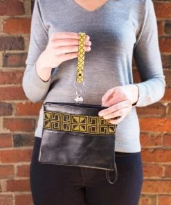 Darzah Special Occasion Egypt Tatreez Clutch - Gold