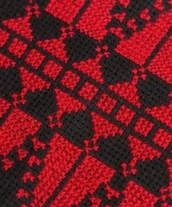 Darzah Accessories Cypress Tatreez Crossbody Bag - Red