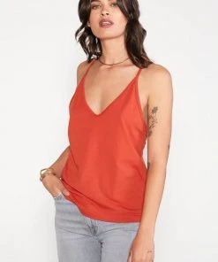 ÉTICA New Arrivals Dasha Cross Back Tank Top