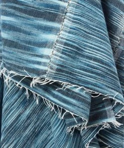 Swahili African Modern Home Goods Deep Blue Waha Gabi Shawl 5 Swahili African Modern Home Goods Deep Blue Waha Gabi Shawl