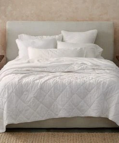 Coyuchi Home Goods Diamond Stitched Comforter