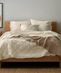 Coyuchi Home Goods Diamond Stitched Comforter