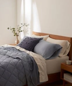 Coyuchi Home Goods Diamond Stitched Comforter