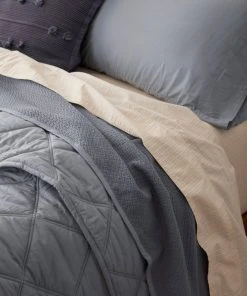 Coyuchi Home Goods Diamond Stitched Comforter