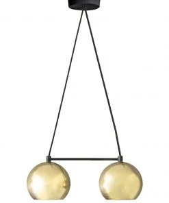 Dounia Home Mishal Chandelier - Brass Lighting