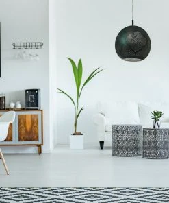 Dounia Home Najma Reversed Pendant Light - Gunmetal Lighting