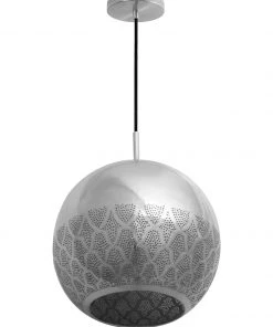 Dounia Home Nur Reversed Pendant Light - Brass Lighting