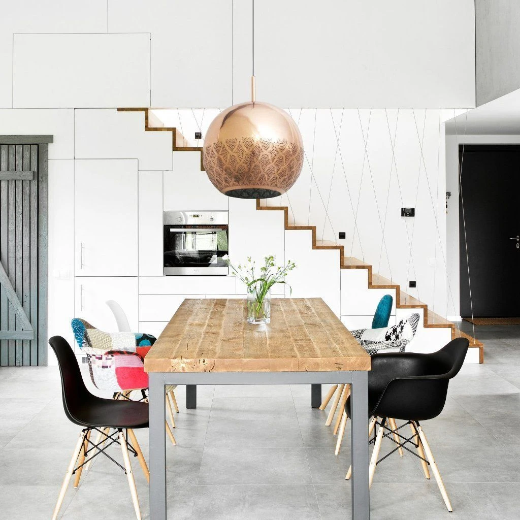 Dounia Home Nur Reversed Pendant Light - Silver 4 Dounia Home Nur Reversed Pendant Light - Silver