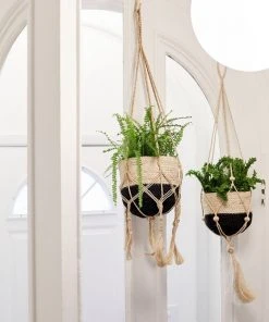 Hathorway Naiya Handwoven Jute Colorblock Baskets (Set Of 3)