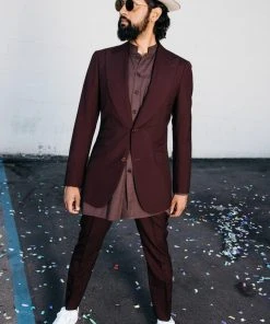 Dushyant Asthana Men's Jaipur Oversized Shirt - Fired Brick