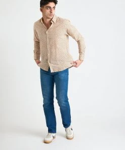 Dushyant Asthana Men's Amir Long Sleeve Shirt - Grid