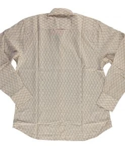 Dushyant Asthana Men's Barrington Shirt - Brown Leaf Print