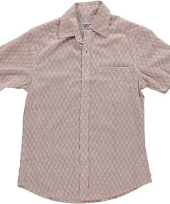 Dushyant Asthana Men's Folk Short Sleeve Shirt - Leaf Motif 16 Dushyant Asthana Men's Folk Short Sleeve Shirt - Leaf Motif