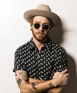 Dushyant Asthana Men's Folk Short Sleeve Shirt - Navy