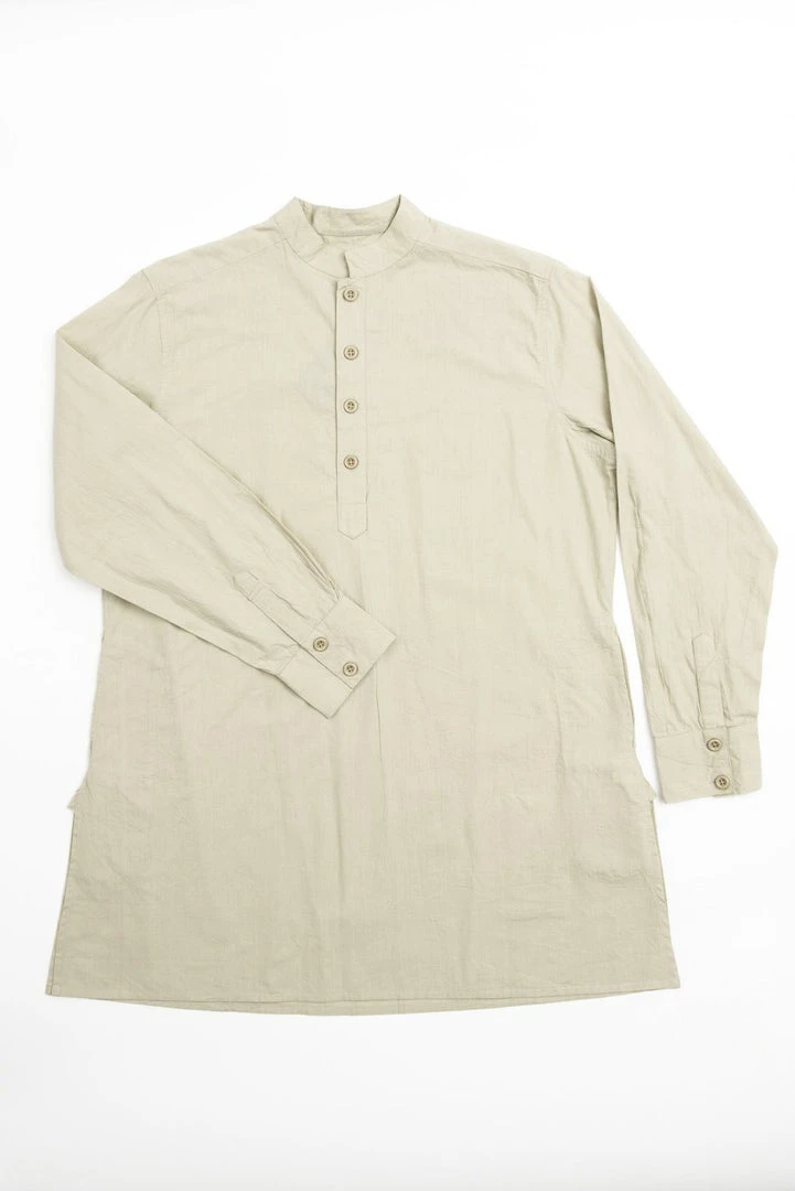 Dushyant Asthana Men's Bombay Oversized Shirt - Pale Khaki 3 Dushyant Asthana Men's Bombay Oversized Shirt - Pale Khaki