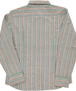 Dushyant Asthana Men's Amir Shirt - Green Stripes 11 Dushyant Asthana Men's Amir Shirt - Green Stripes