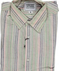 Dushyant Asthana Men's Amir Shirt - Multicolor Stripes