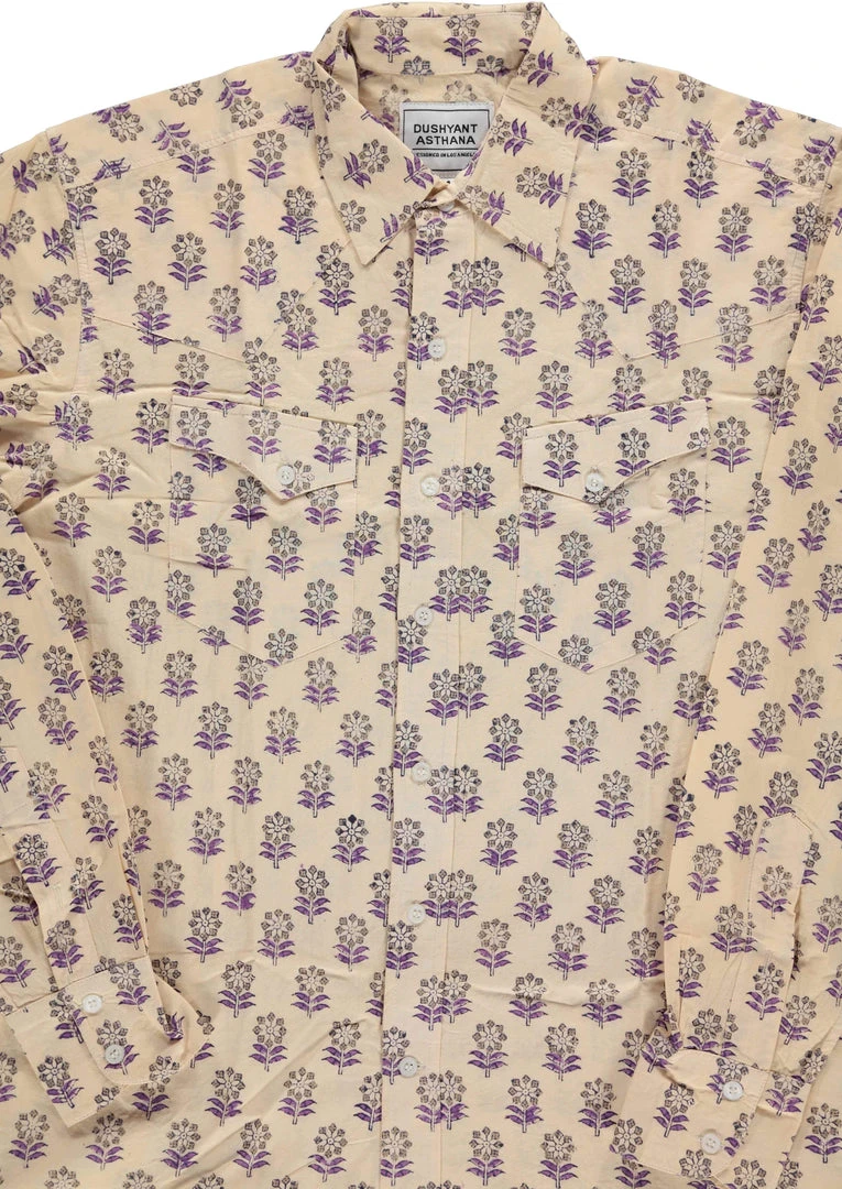 Dushyant Asthana Men's Bandit Western Shirt - Floral Print Dushyant Asthana Men's Bandit Western Shirt - Floral Print