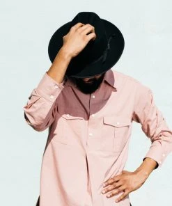 Dushyant Asthana Men's Kameez Oversized Shirt - Cameo Pink