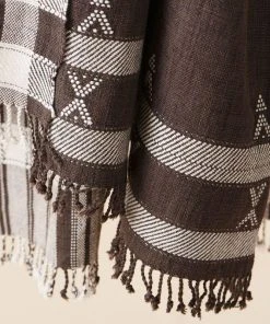 Studio Variously Ebony Throw Blanket Home Goods