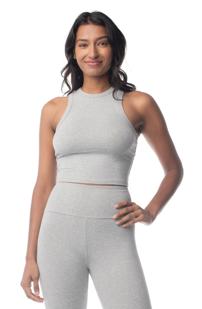 Synergy Organic Clothing Elevate Tank Top - Heather Gray 1 Synergy Organic Clothing Elevate Tank Top - Heather Gray