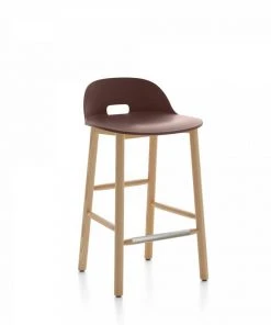 Emeco Alfi Recycled Low Back Counter Stool - Ash Furniture