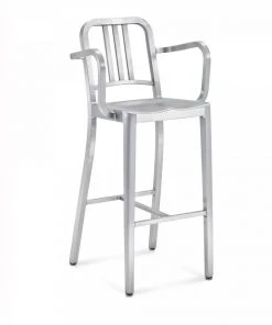 Emeco Furniture Navy Recycled Barstool With Arms 13 Emeco Furniture Navy Recycled Barstool With Arms