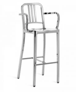 Emeco Furniture Navy Recycled Barstool With Arms 12 Emeco Furniture Navy Recycled Barstool With Arms