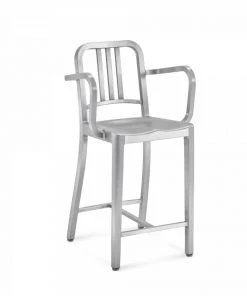 Emeco Navy Recycled Counter Stool With Arms Furniture 11 Emeco Navy Recycled Counter Stool With Arms Furniture