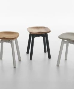 Emeco Su Small Stool - Wood Frame