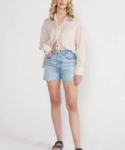 ÉTICA New Arrivals Fern High Rise Short - Rip Current