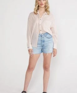 ÉTICA New Arrivals Fern High Rise Short - Rip Current