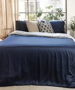 Ettitude Bamboo Sateen Duvet Cover - Ocean