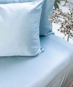 Ettitude Bamboo Sateen Fitted Sheet - Starlight Blue Home Goods