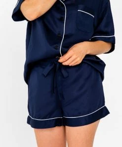 Ettitude Bamboo Lyocell Pajama Shorts - Blue Nights Best Sellers