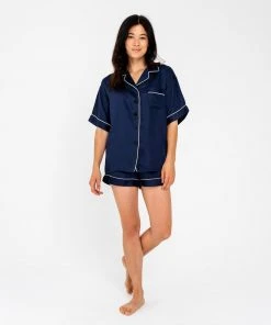 Ettitude Bamboo Lyocell Pajama Shorts - Blue Nights Best Sellers