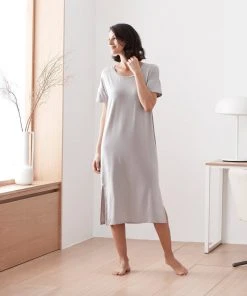 Sijo Eucalyptus Short Sleeve Dress