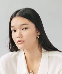 L.Greenwalt Jewelry Euphorbia Hoop Earrings